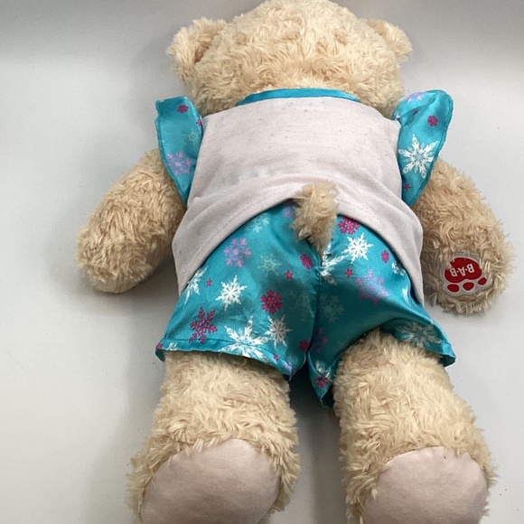 Build A Bear Happy Hugs Teddy Wearing Disney Frozen Elsa And Ana Pajamas - Picture 2 of 4